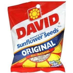  David Sunflower Seeds   1 bag of 5.25 oz. Health 
