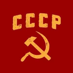    cccp vintage russian ussr hammer and sickle Sticker Automotive