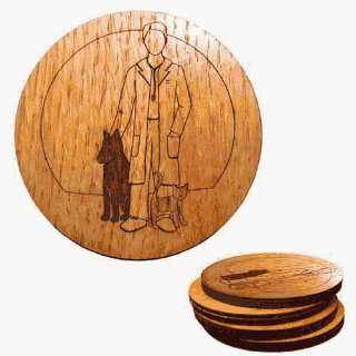   Laser Etched Male Veterinarian Set of 4 Coasters