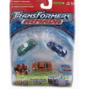  Transformers Armada Backtrack, Oval, & Spriral Figure Set 