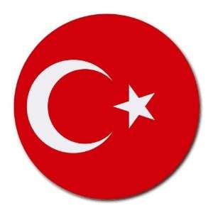  Turkey Flag Round Mouse Pad