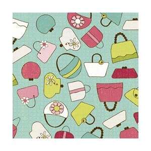 Paper Dolls   Tossed Purses in Light Turquoise  (E60 1430 LTURQ 