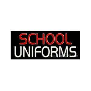  School Uniforms Outdoor Neon Sign 13 x 32