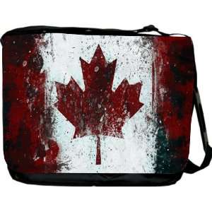  Canadian Flag Design Messenger Bag   Book Bag ***with matching coin 