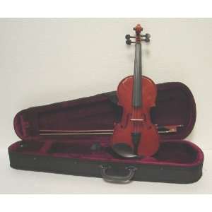   Violin with Carrying Case + Bow + Accessories   Natural Color Musical