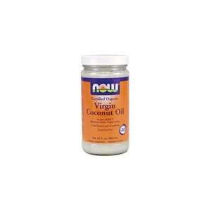  Organic Virgin Coconut Oil by NOW Foods   (100%   12 oz 