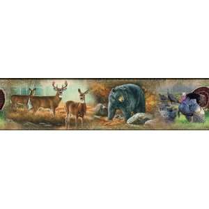  RoomMates Wildlife Medley Peel and Stick Wallpaper Border 