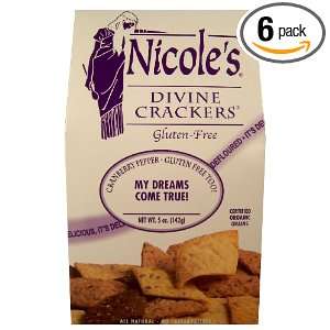Nicoles Divine Crackers My Dreams Come True, 5 Ounce Packages (Pack 
