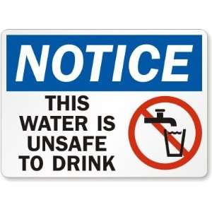  Notice This Water is Unsafe to Drink (with tap water 