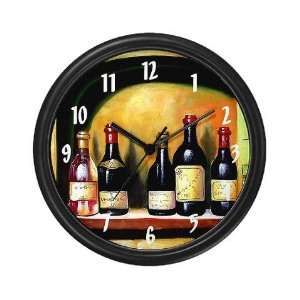  Wine Bottles Spirits Wall Clock by 