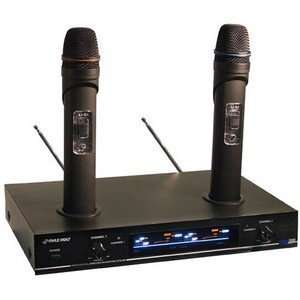   Dual VHF Rechargeable Wireless Microphone System   T51499 Electronics