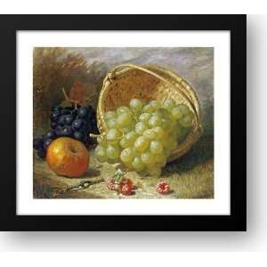  Upturned Basket Of Grapes, An Apple And 30x27 Framed Art 