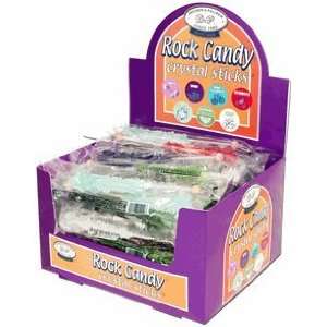 Assorted Rock Candy Sticks   Wrapped 60CT Box  Grocery 